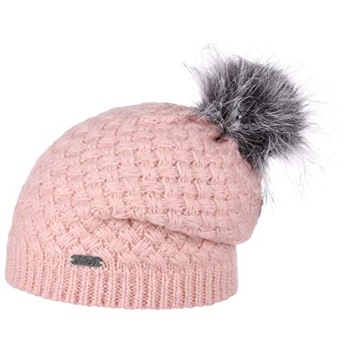 CHILLOUTS Felicy Bommelmütze Beanie Wintermütze Strickmütze Skimütze (One Size - rosa) von CHILLOUTS