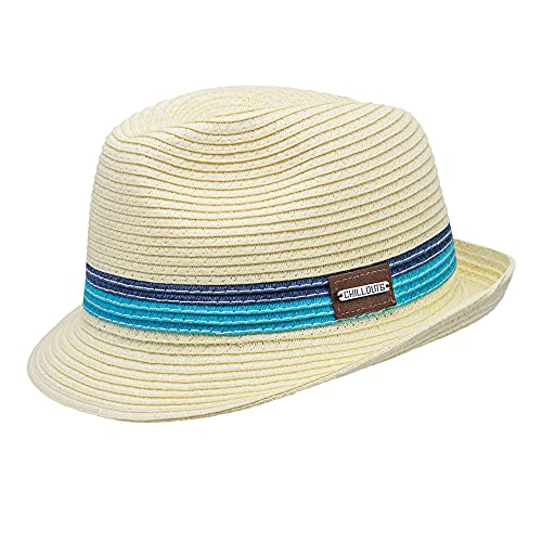 CHILLOUTS Herren Fort Myers Panama Hut, 33 Cream / Blue, S-M EU von CHILLOUTS