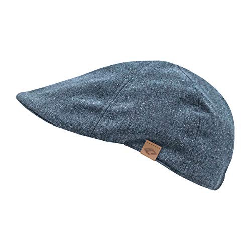 CHILLOUTS Schiebermütze aus 100% Baumwolle - Flat Cap Shelton Ivy Cap - Herren blau S-M von CHILLOUTS