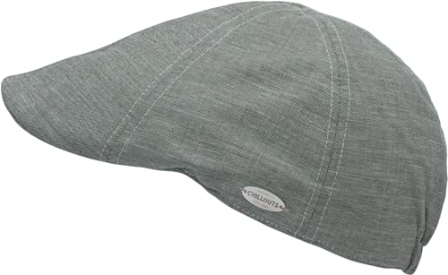 CHILLOUTS Kapolei Hat - Stilvolle Schiebermütze Herren Sommer, Leichte Flatcap, Hochwertige Schiebermütze Herren, Perfekte Passform, grau, L-XL von CHILLOUTS