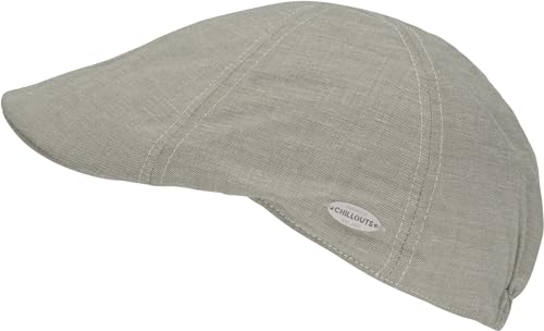 CHILLOUTS Kapolei Hat - Stilvolle Schiebermütze Herren Sommer, Leichte Flatcap, Hochwertige Schiebermütze Herren, Perfekte Passform, beige, L-XL von CHILLOUTS