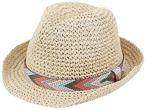 CHILLOUTS Medellin Hut - Trilby Strohhut Herren, 100% Papierstroh, Handgefertigt, Crushable, Adjustable, Sommer Sonnenhut, XS/S-M von CHILLOUTS