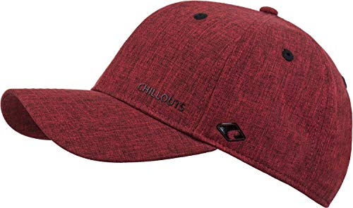 CHILLOUTS Cap Christchurch Hat hochwertige Hüte Mützen und Caps für Herren Damen und Kinder in 4 Farben, Farbe:red/Black (CHR 02) von CHILLOUTS