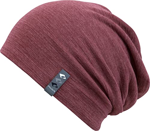 CHILLOUTS Skive Hat, Longbeanie, Einheitsgröße OneSize, Unisex Mütze, Bordeaux von CHILLOUTS