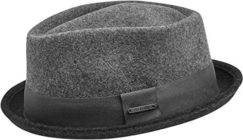 CHILLOUTS Neal Hat Pork Pie Hut Herren - Premium Wollhut Herren Elegant, Pork Pie Hüte Hochwertig Verstellbar, Stilvoller Sommer Männer Hut Langlebig, Grau, S-M EU CHILLOUTS Neal Hat Pork Pie Hut Herren - Premium Wollhut Herren Elegant, Pork Pie Hüte Hochwertig Verstellbar, Stilvoller Sommer Männer Hut Langlebig, Grau, S-M EU von CHILLOUTS