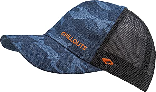 CHILLOUTS Truckercap mit Camouflage Cap Sigatoka Hat - Herren blau von CHILLOUTS
