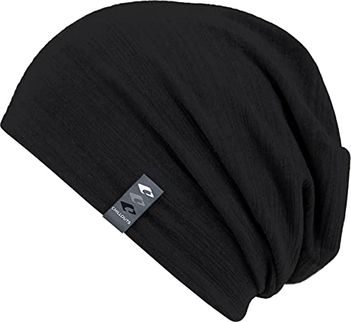 CHILLOUTS Skive Hat, Longbeanie, Einheitsgröße OneSize, Unisex Mütze, schwarz von CHILLOUTS