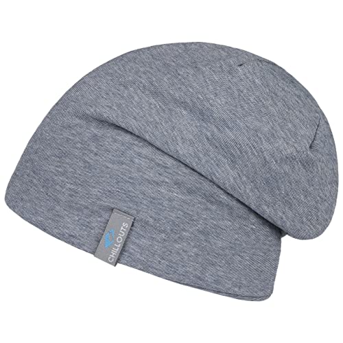 CHILLOUTS Tiflis Hat Sommer Beanie Unisex - Strickmütze Sommer Hochwertig, Leichte Mütze Herren Damen, Unisex Sommermütze Handgefertigt, Stilvoll Sommer Longbeanie, blau, Einheitsgröße von CHILLOUTS