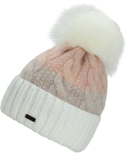 CHILLOUTS Tilda Hat - Beanie - pink - Einheitsgröße - Made in Europe - Removeable Fake Fur Pompom von CHILLOUTS
