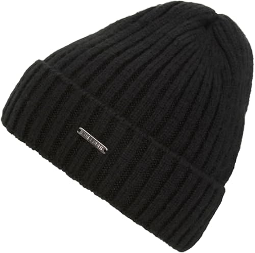 CHILLOUTS Tuva Hat - Beanie - schwarz - Einheitsgröße - Made in Europe - Merino Wool von CHILLOUTS