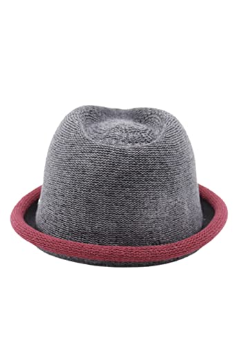 CHILLOUTS quetschbarer Verstellbarer Sommerhut - Pork Pie Boston Hat - Herren rot grau von CHILLOUTS