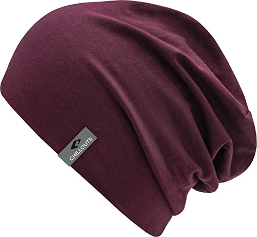 CHILLOUTS Unisex Acapulco Beanie M TZE, 71 Bordeaux, Einheitsgröße EU von CHILLOUTS