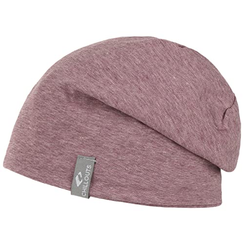 CHILLOUTS Tiflis Hat Sommer Beanie Unisex - Strickmütze Sommer Hochwertig, Leichte Mütze Herren Damen, Unisex Sommermütze Handgefertigt, Stilvoll Sommer Longbeanie, Rot, Einheitsgröße von CHILLOUTS