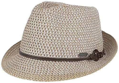 CHILLOUTS Rimini Hat - Damen Sonnenhut, Sommer Strohhut, Trilby, Leichter Sonnenschutz Hut, Schicker Strandhut, Adjustable, XS/S-M, weiß von CHILLOUTS