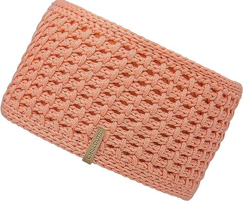 breites Winterstirnband - warmes Stirnband für Damen in orange - Wollanteil - Chillouts Cleo Headband von CHILLOUTS