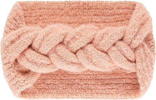 warme Stirnband mit 55% recyceltem Polyester - geflochtenesChillouts Lou Headband - Damen peach von CHILLOUTS