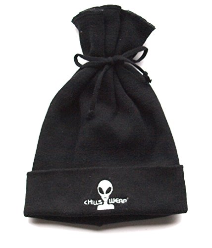 CHILLS Strickmütze WEAR Hip Hop Mütze schwarz Bestickt von CHILLS