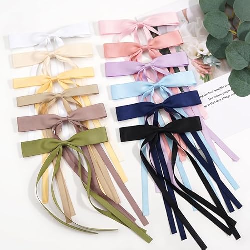 CHIROGRAPHY Haarspangen für Damen, Quaste, Schleife, Haarschleifen mit langem Schwanz, solide Haarspangen, Haarklammer für Damen, Mädchen, Teenager, Kinder, 6 Stück CHIROGRAPHY Haarspangen für Damen, Quaste, Schleife, Haarschleifen mit langem Schwanz, solide Haarspangen, Haarklammer für Damen, Mädchen, Teenager, Kinder, 6 Stück von CHIROGRAPHY