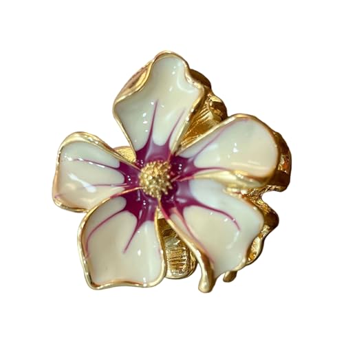 Anspruchsvolle Haarspange aus Legierung, 3D-Blumen-Design, starker Halt, modisches Haar-Accessoire, Haarschmuck für Frauen, freundliche Haarklammer von CHIZISX