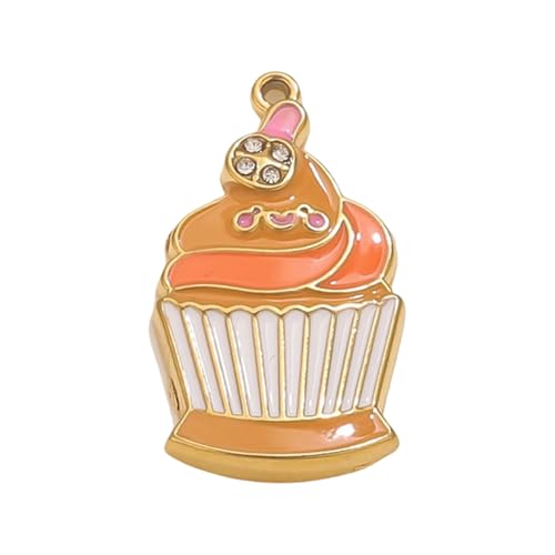 Bunter Anhänger mit Eiscreme/Tasse/Handytropfenöl für Schlüsselanhänger, Edelstahl, handgefertigter Schmuck, Komponente, niedlicher Eiscreme-/Tassen-/Handyanhänger, Einheitsgröße, Wie beschrieben, Wie von CHIZISX