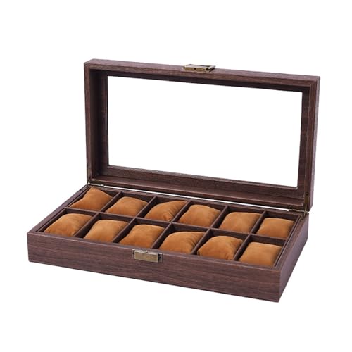 CHIZISX 2/3/6/10/12 Slot Watch Box Holzhüllen Displayhalter Armbandwatch Organisatoren Schmuckgeschenke Mit Klarem Deckelholz Lagerorganisator Mit Display Deckel Und Kissen CHIZISX 2/3/6/10/12 Slot Watch Box Holzhüllen Displayhalter Armbandwatch Organisatoren Schmuckgeschenke Mit Klarem Deckelholz Lagerorganisator Mit Display Deckel Und Kissen von CHIZISX