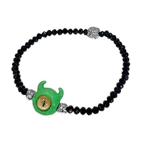 CHIZISX 2023 schwarze Reisperlen-Monster-Armbänder für Damen, leicht, luxuriöses Design, exquisites hochwertiges Boudoir-Paar, verstellbarer Schmuck, schwarze Reisperlen-Armbänder, Einheitsgröße, Wie von CHIZISX