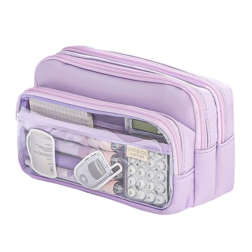 CHIZISX Bencil Case Bencil Stift Bag Desk Desscherer Stationerie Lagerbeutel Mit Reißverschlüssen Für Schule Und Büro Großer Kapazität Stifthülle von CHIZISX
