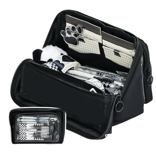 CHIZISX Bencil Organisatoren Mit Großer Kapazität Von Großer Kapazität Von Bleistift Lovely Simple Pen Bag Ästhetic Case Schulbüro Erhält Große Kapazitäten Ästhetik Box Einfaches Tasche von CHIZISX