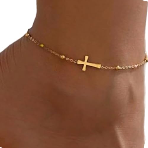 CHIZISX Damen Kochbrett Set Multi Stränge Verstellbarer Fußschmuck Mehrschichtiger Knöchelarmband Handgefertigtes Wasserdichtes Zubehör Für Frauen Multi Layer Messingschmuck CHIZISX Damen Kochbrett Set Multi Stränge Verstellbarer Fußschmuck Mehrschichtiger Knöchelarmband Handgefertigtes Wasserdichtes Zubehör Für Frauen Multi Layer Messingschmuck von CHIZISX