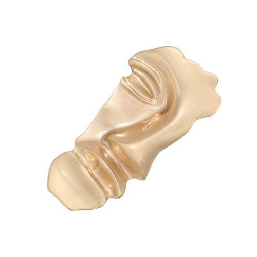 CHIZISX Einzigartige Brosche mit Halbgesichtsporträt. Stilvolle Brosche mit Halbgesicht aus robusten Legierungsmaterialien für Modeliebhaber von CHIZISX