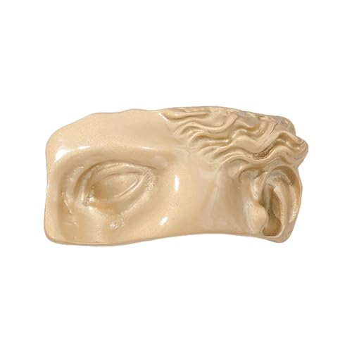 CHIZISX Einzigartige Brosche mit Halbgesichtsporträt. Stilvolle Brosche mit Halbgesicht aus robusten Legierungsmaterialien für Modeliebhaber von CHIZISX
