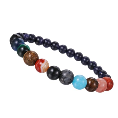 CHIZISX Elegant Sternenarmband Vielseitige Stabile Steinperlen Geformte Tragbare Schmuckaccessoire Für Stilvolle Männer Und Frauen Sternenhaltigkeitsgerichtsband von CHIZISX