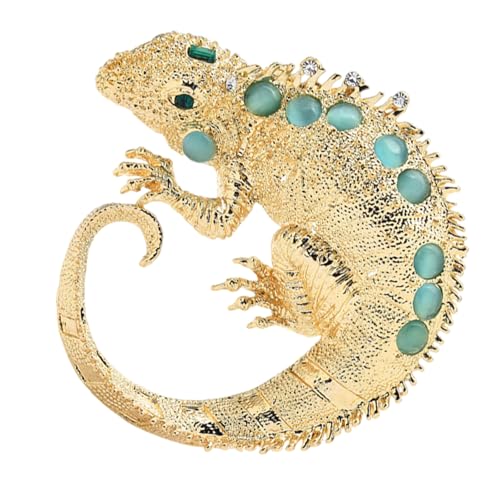 CHIZISX Elegante Cabrite-Brosche mit Strasssteinen, auffällige Anstecknadel in Tierform, modisches Accessoire für Kleidung und Taschen von CHIZISX