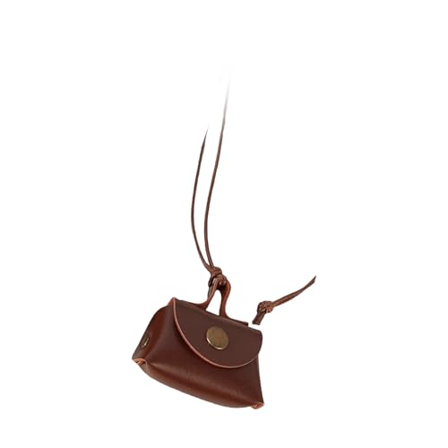 CHIZISX Elegante Lederhalskette mit Münzgeldbörsen-Anhänger für Damen, lange Pulloverkette, Kopfhörer, Tasche, Charm-Halskette, Einheitsgröße, Kortex, Kein Edelstein CHIZISX Elegante Lederhalskette mit Münzgeldbörsen-Anhänger für Damen, lange Pulloverkette, Kopfhörer, Tasche, Charm-Halskette, Einheitsgröße, Kortex, Kein Edelstein von CHIZISX