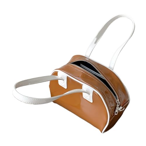 CHIZISX Elegante PU Leder Umhängetasche Mit Verstellbarer Riemenhandtasche Freizeitbodentasche Für Dating Und Tägliche Verwendung Einzigartiger Handtasche von CHIZISX