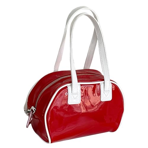 CHIZISX Elegante PU Leder Umhängetasche Mit Verstellbarer Riemenhandtasche Freizeitbodentasche Für Dating Und Tägliche Verwendung Einzigartiger Handtasche von CHIZISX
