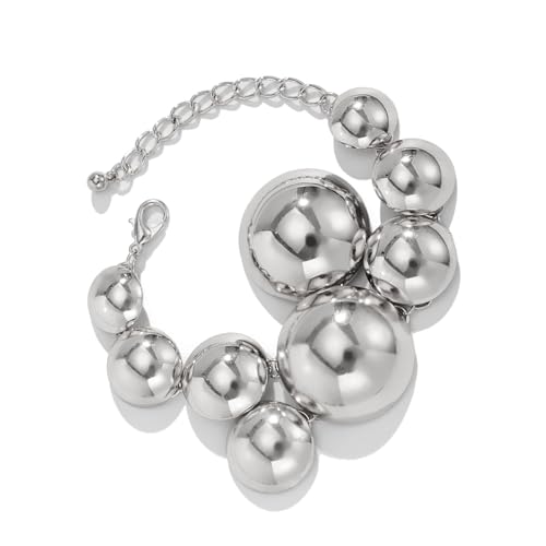 CHIZISX Eleganter Metallanhänger Halskette Armband Stilvoller runder Anhänger Halskette Einzigartige Armbandverzierung zum Verschenken, Einheitsgröße, Eisen, Kein Edelstein CHIZISX Eleganter Metallanhänger Halskette Armband Stilvoller runder Anhänger Halskette Einzigartige Armbandverzierung zum Verschenken, Einheitsgröße, Eisen, Kein Edelstein von CHIZISX