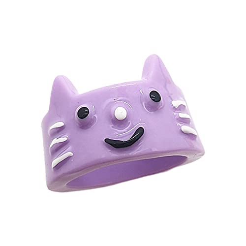 CHIZISX Für Katze, Kunstharz, Cartoon, für Festivals, Geburtstage, Jubiläen, Valentinstag, trendiger Schmuck, Harz, Kein Edelstein von CHIZISX