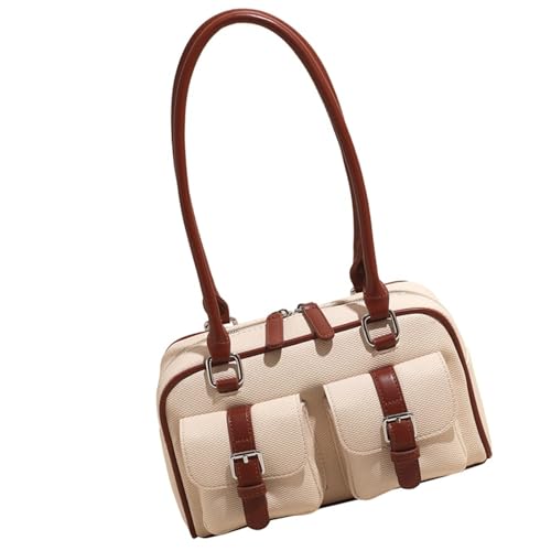 CHIZISX Funktionale Handtasche Vintage Umhängetasche Geräumige PU Unterarm Geldbörse Für Frauen Ergonomisches Design Leichter Pendlertasche Retro Für Frauen von CHIZISX