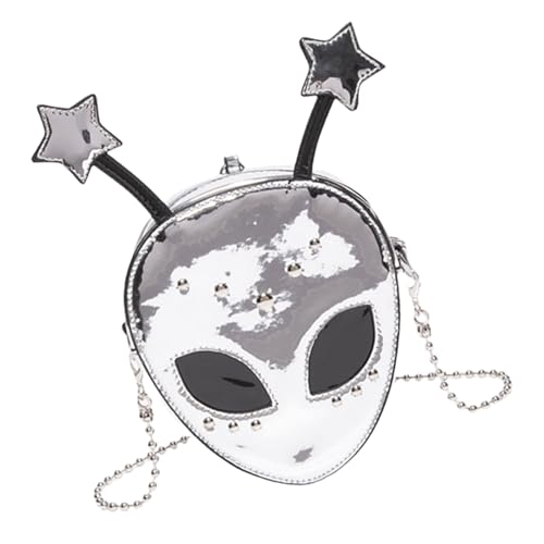 CHIZISX Halloween Maskenbeutel Mädchen Crossbody Geldbeutel Kreativer Abendtasche Für Partyhandtasche Einzigartig von CHIZISX