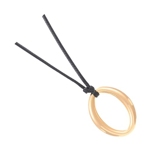 CHIZISX Halskette mit geometrischem Anhänger, einzigartiger Halsschmuck, verstellbare Seil-Halskette, geeignet für moderne Mode-Enthusiasten, Einheitsgröße, CCB, Kein Edelstein von CHIZISX