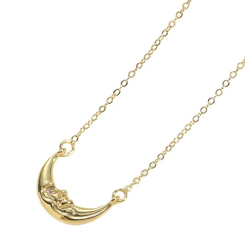 CHIZISX Halskette mit mehreren minimalistischen Anhängern, Dekoration für Damen, tragbar für jeden Anlass und verbessert Ihren eleganten Stil, Einheitsgröße, Kupfer + Zirkon, Kein Edelstein von CHIZISX