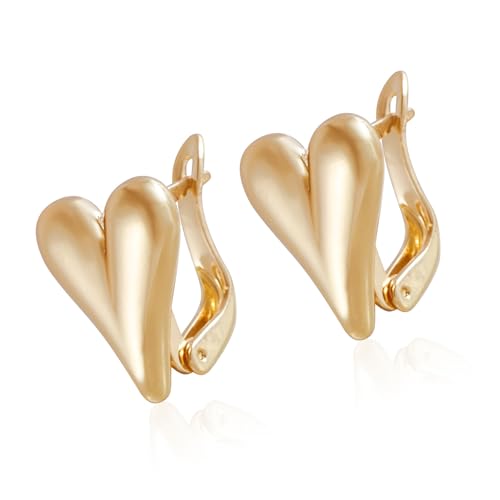 CHIZISX Herz-Ohrstecker, Herz-Ohrringe, Modeschmuck, stilvolle Ohrpiercings, Legierung, Textur für jugendliche Frauen, legere Outfits, Einheitsgröße, Metall, Kein Edelstein CHIZISX Herz-Ohrstecker, Herz-Ohrringe, Modeschmuck, stilvolle Ohrpiercings, Legierung, Textur für jugendliche Frauen, legere Outfits, Einheitsgröße, Metall, Kein Edelstein von CHIZISX