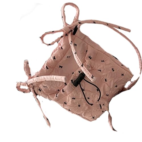 CHIZISX Kleine Crossbody Taschen Für Frauen Handys Geldbörsen Gesteppte Puffer Umhängetasche Handtaschen Reisen Bag Bowknot Achselbeutel Schulterbaus Und Handtaschen von CHIZISX