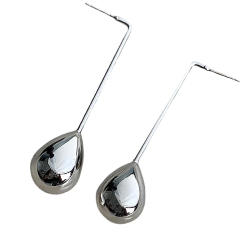 CHIZISX Modische Ohrstecker, Wassertropfen-Ohrringe, formeller Ohrschmuck, Legierung, Textur, bequeme Ohrringe für den ganzen Tag, Einheitsgröße, Metall, Kein Edelstein CHIZISX Modische Ohrstecker, Wassertropfen-Ohrringe, formeller Ohrschmuck, Legierung, Textur, bequeme Ohrringe für den ganzen Tag, Einheitsgröße, Metall, Kein Edelstein von CHIZISX