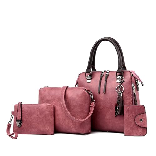 CHIZISX Multifunktionale Frauen PU Leder Satchel Handtasche Mit Oberen 4 In 1 Cross Body Umhängetaschen Brieftasche Kartenhalter Set Top Handtasche CHIZISX Multifunktionale Frauen PU Leder Satchel Handtasche Mit Oberen 4 In 1 Cross Body Umhängetaschen Brieftasche Kartenhalter Set Top Handtasche von CHIZISX