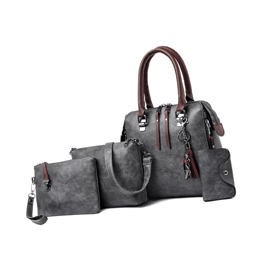 CHIZISX Multifunktionale Frauen PU Leder Satchel Handtasche Mit Oberen 4 In 1 Cross Body Umhängetaschen Brieftasche Kartenhalter Set Top Handtasche CHIZISX Multifunktionale Frauen PU Leder Satchel Handtasche Mit Oberen 4 In 1 Cross Body Umhängetaschen Brieftasche Kartenhalter Set Top Handtasche von CHIZISX