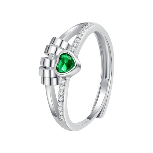 CHIZISX Verstellbare 2-in-1-Spinner-Ringe für Damen und Herren, stabiles Messing mit Herz- und Perlen-Designs für Angstlinderung, Kupfer, Kein Edelstein CHIZISX Verstellbare 2-in-1-Spinner-Ringe für Damen und Herren, stabiles Messing mit Herz- und Perlen-Designs für Angstlinderung, Kupfer, Kein Edelstein von CHIZISX