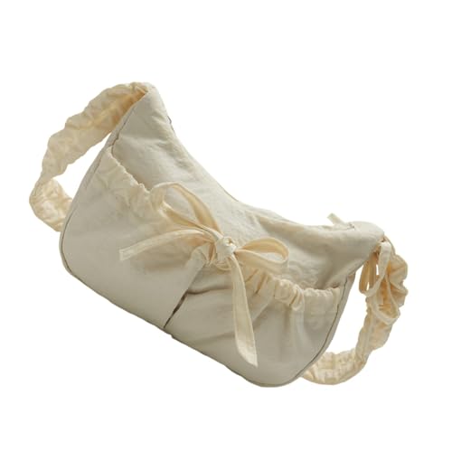 CHIZISX Vielseitige Nylon Umhängetasche Mit Schmetterlingsbögen Crossbody Geldbörse Einzigartige Handtasche Für Tägliche Nutzung Und Reisebühne Für Die Modestasche von CHIZISX