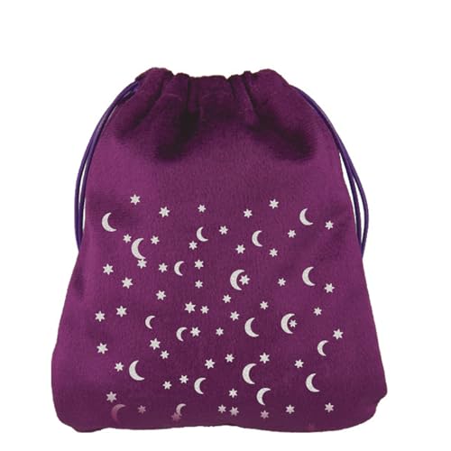 CHIZISX Weiche Tarots-Kartentasche, tragbarer Würfelhalter, Organizer, Kordelzug-Tasche, Tarots-Deck-Halter für wertvolle Kristalluhren, weiche Schmuckbeutel, Spielkartenaufbewahrung, Schutz, Lila 8 CHIZISX Weiche Tarots-Kartentasche, tragbarer Würfelhalter, Organizer, Kordelzug-Tasche, Tarots-Deck-Halter für wertvolle Kristalluhren, weiche Schmuckbeutel, Spielkartenaufbewahrung, Schutz, Lila 8 von CHIZISX